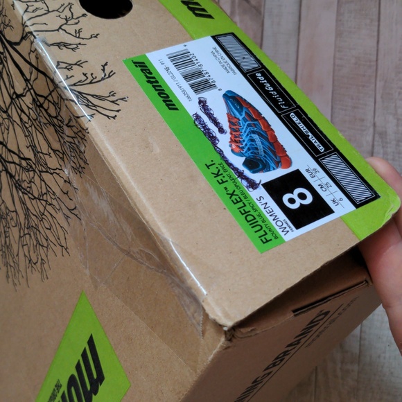 Montrail Fluidflex FKT Women's Running Shoe 8 blue & orange red - Picture 12 of 16